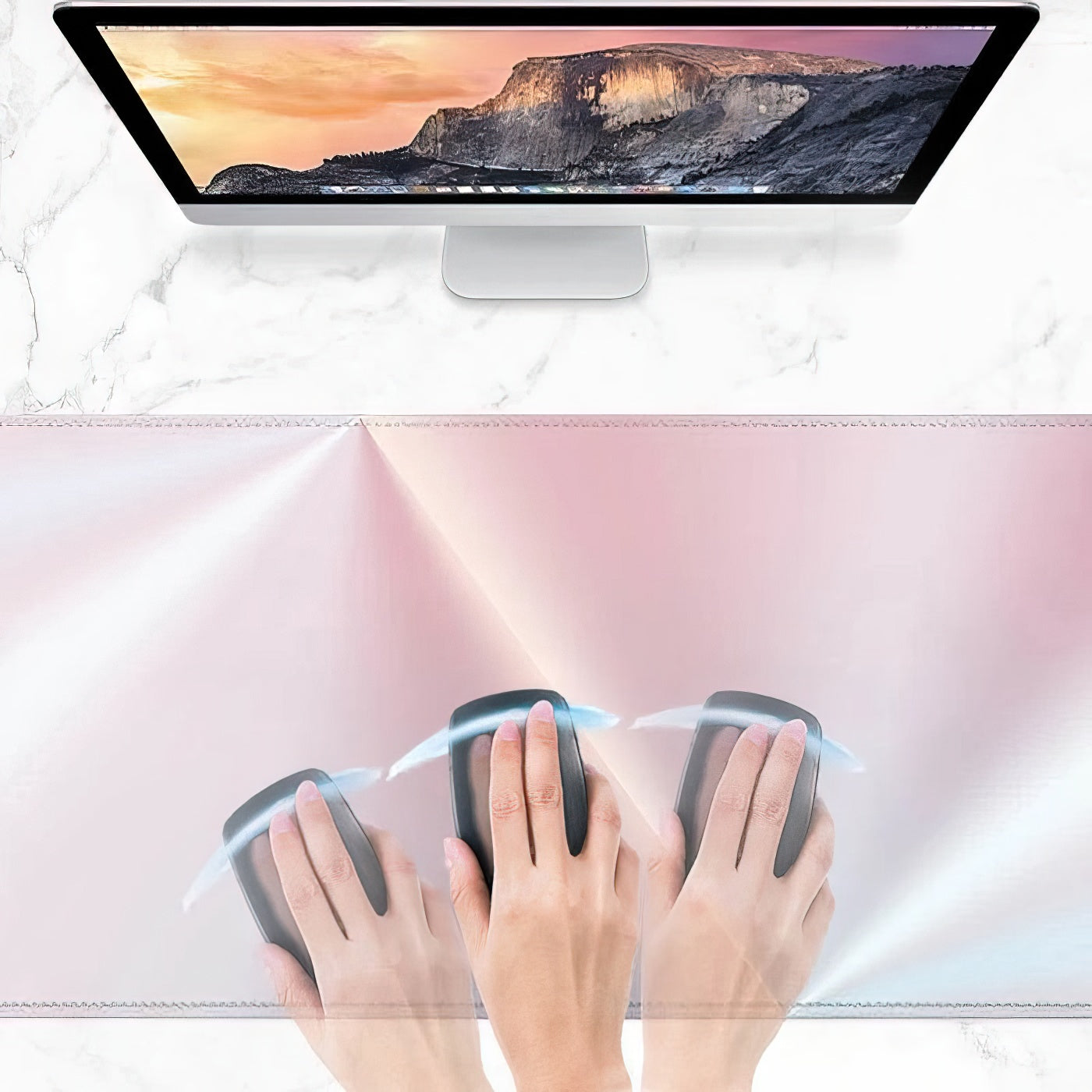 LARGE PASTEL MOUSE PAD